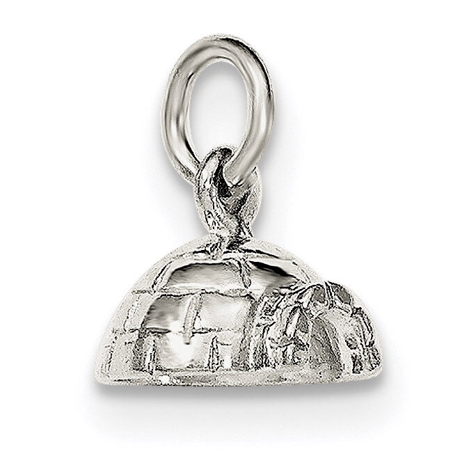 Igloo Pendant Sterling Silver Polished QC8633, MPN: QC8633, 191101361326