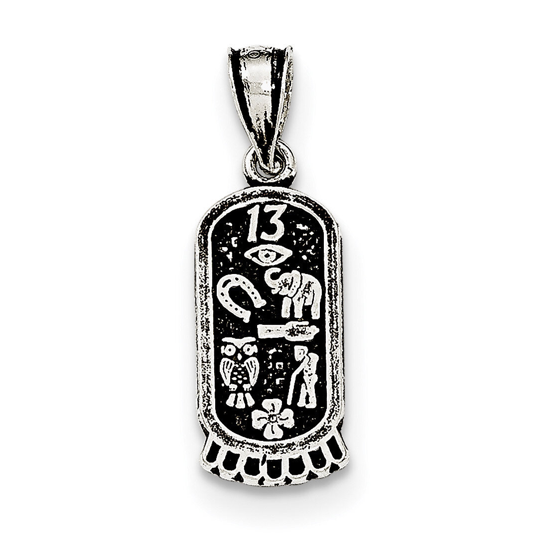 Mini Good Luck Icons Pendant Sterling Silver Antiqued QC8665, MPN: QC8665, 191101362880