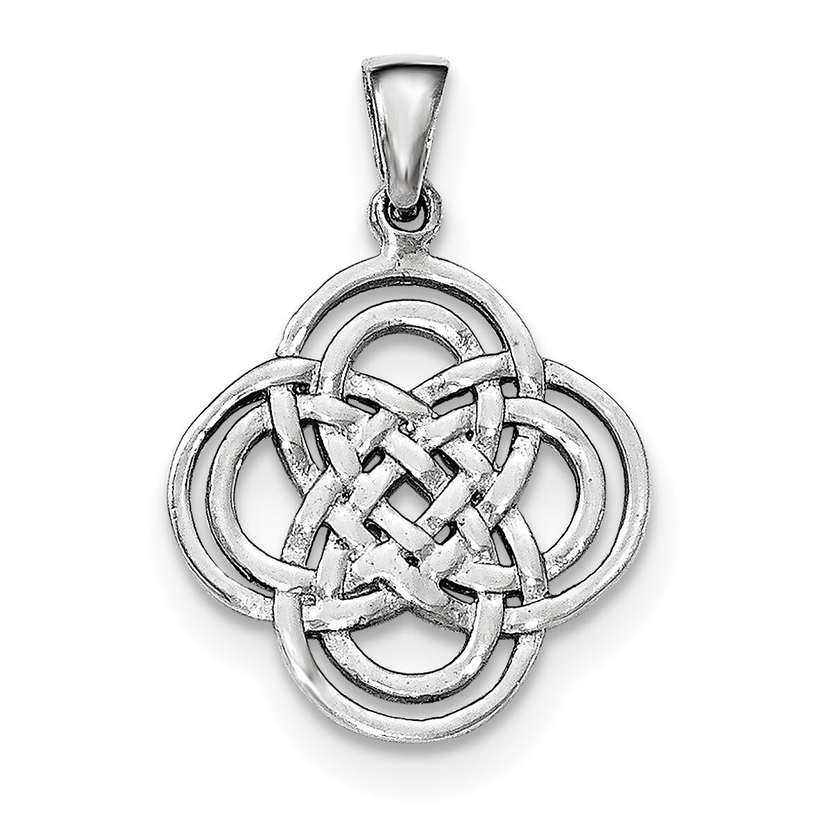 Pendant Sterling Silver Rhodium-plated Polished QC8668, MPN: QC8668, 191101361128