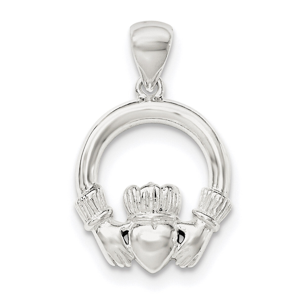 Claddagh Pendant Sterling Silver QC8672, MPN: QC8672, 191101459528