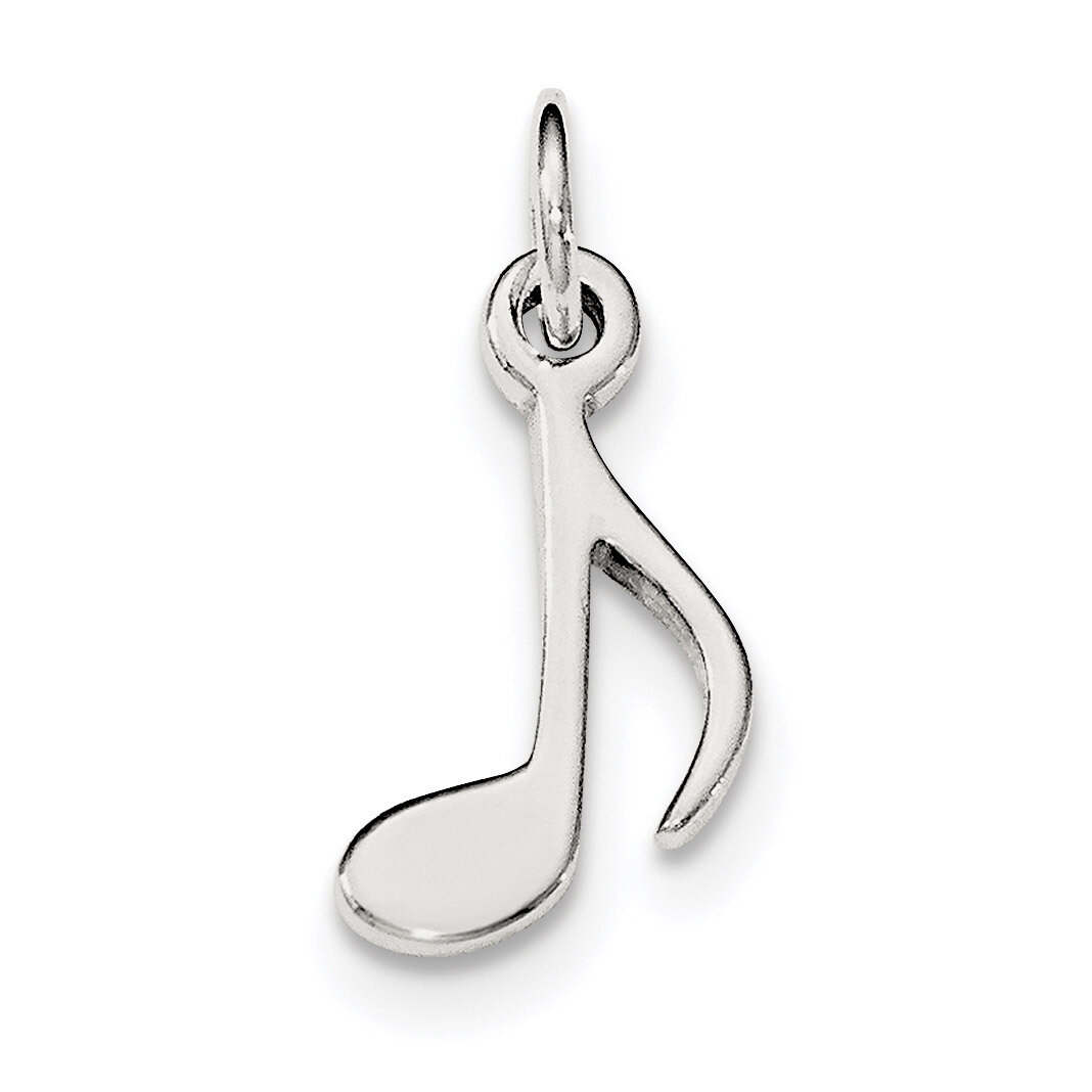 Music Note Charm Sterling Silver Polished QC8820, MPN: QC8820, 191101360015
