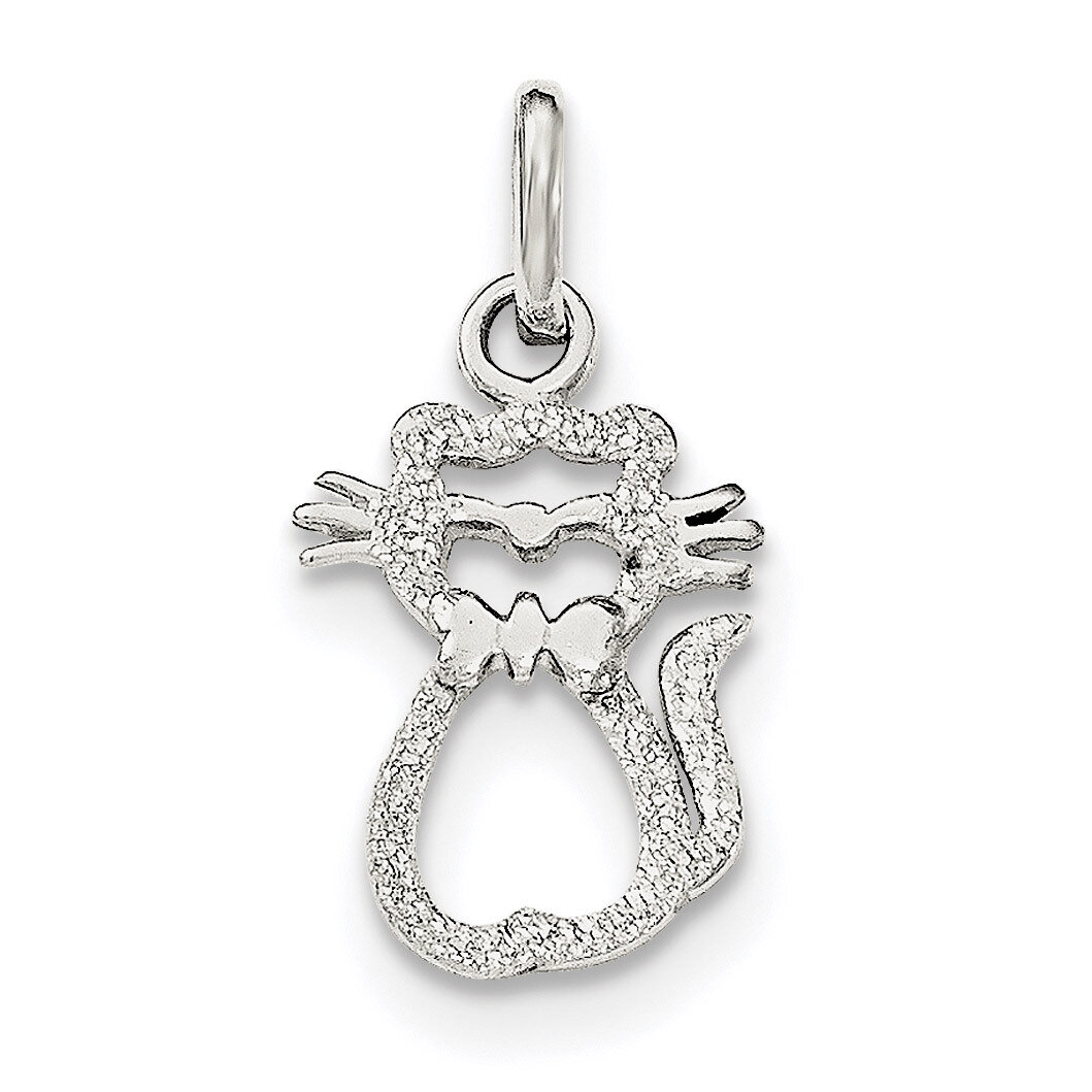 Cat Charm Sterling Silver Polished QC8881, MPN: QC8881, 191101366154