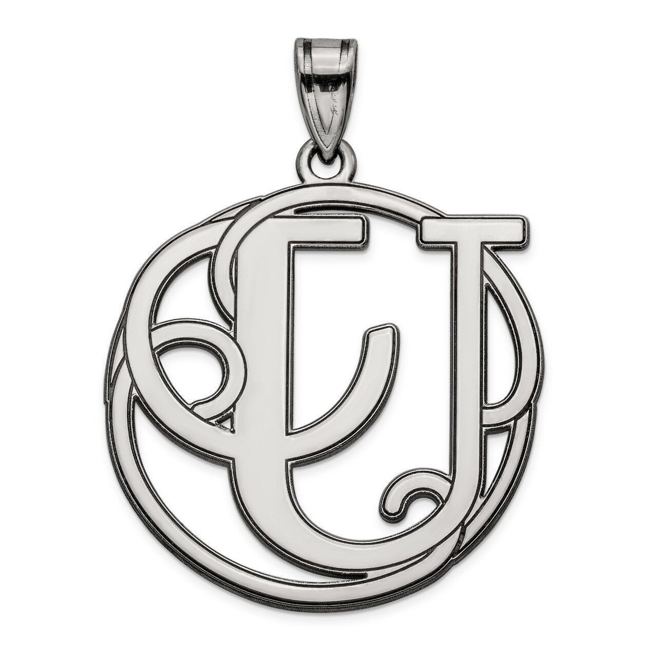 Script Initial U Charm Sterling Silver Fancy  QC8999U, MPN: QC8999U, 191101459580