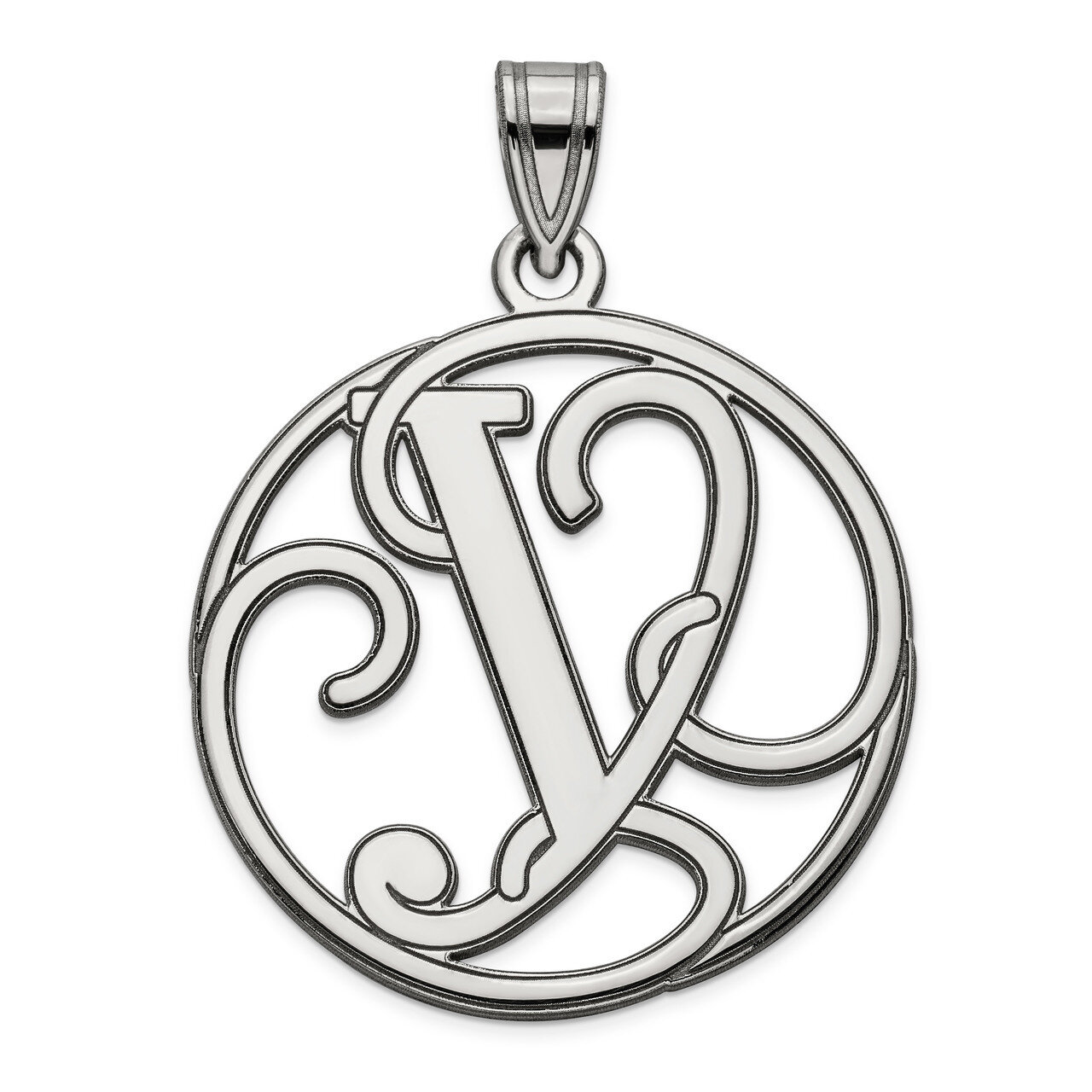 Script Initial Y Charm Sterling Silver Fancy  QC8999Y, MPN: QC8999Y, 191101458644