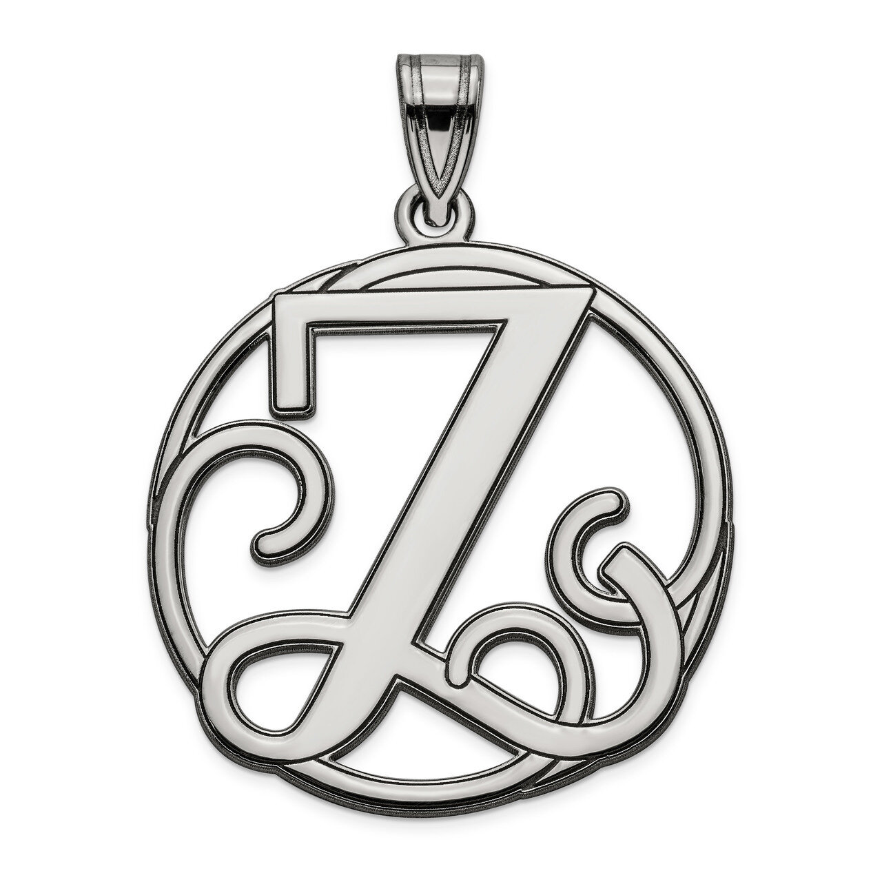 Script Initial Z Charm Sterling Silver Fancy  QC8999Z, MPN: QC8999Z, 191101456169