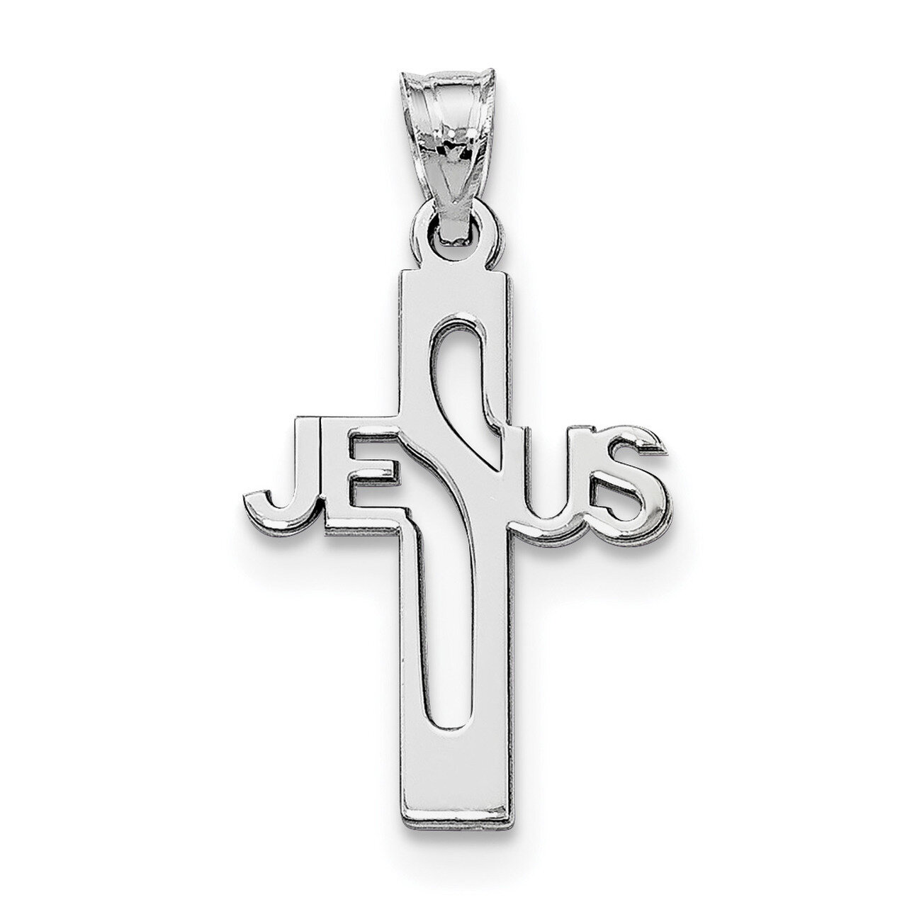 Jesus Cross Extra Small Pendant Sterling Silver QC9002
