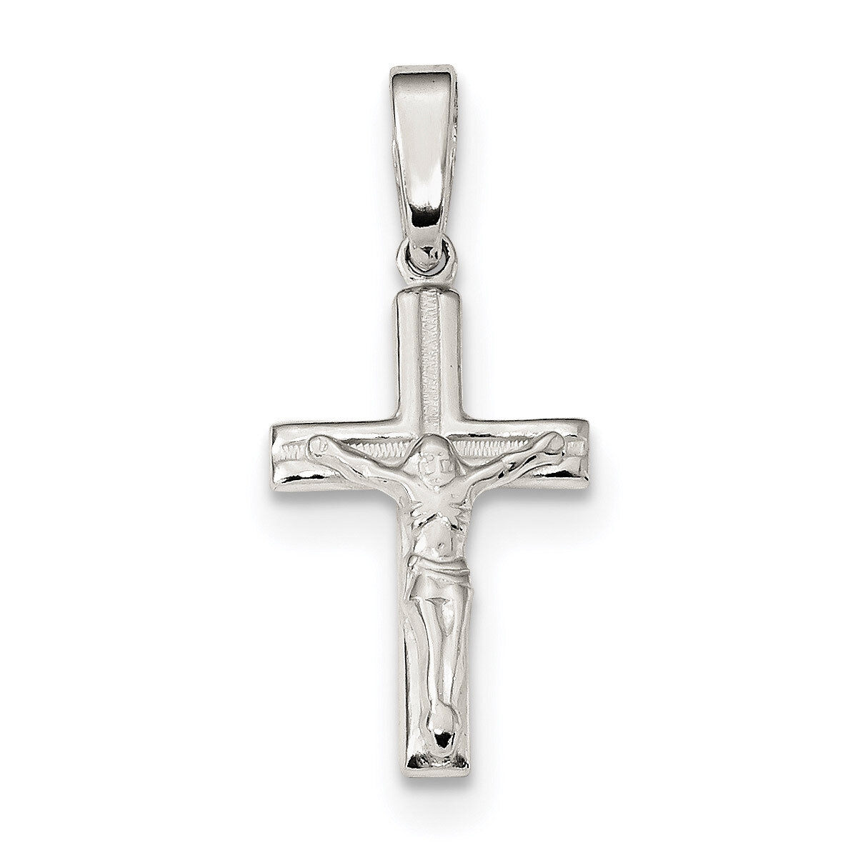 Crucifix Pendant Sterling Silver Polished QC9095