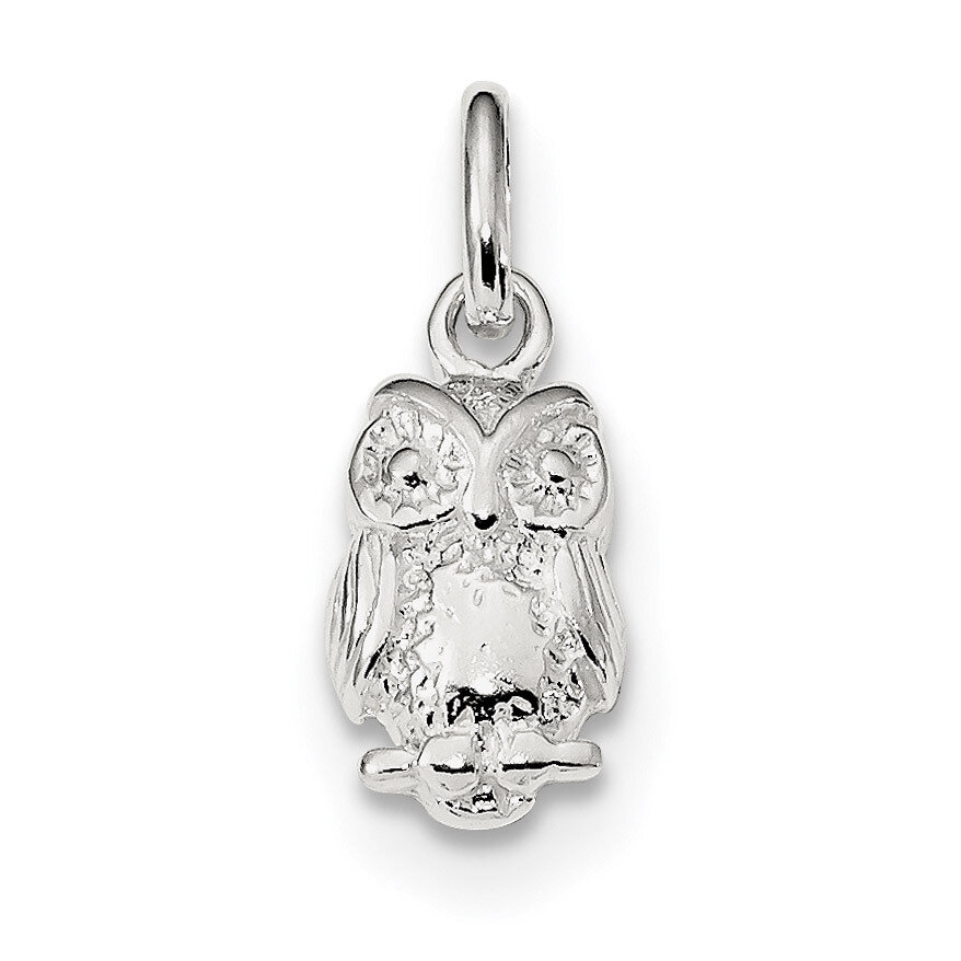 Owl Charm Sterling Silver Polished QC9331, MPN: QC9331, 886774048635