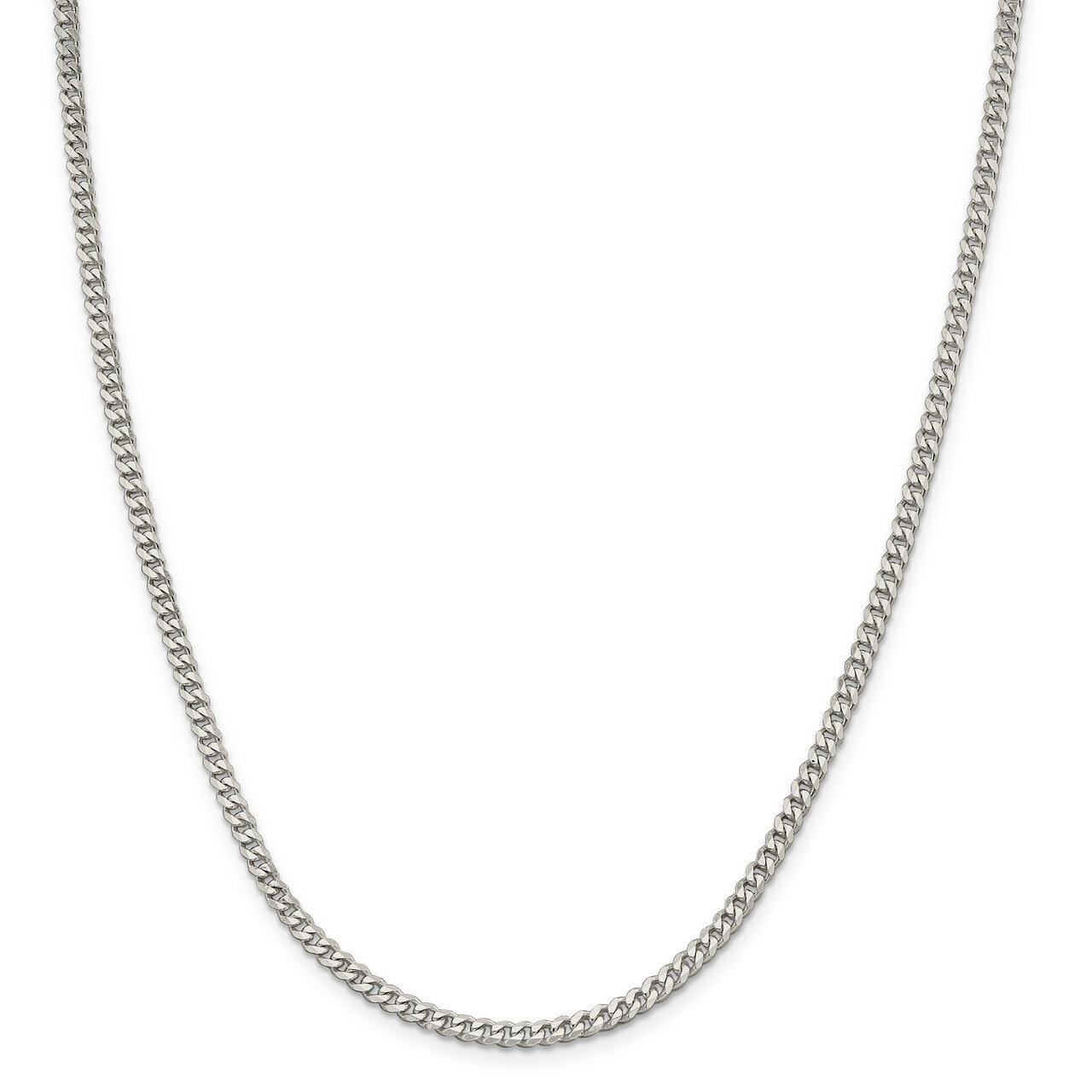 22 Inch 3.5mm Curb Chain Sterling Silver QCB100-22, MPN: QCB100-22, 886774122137