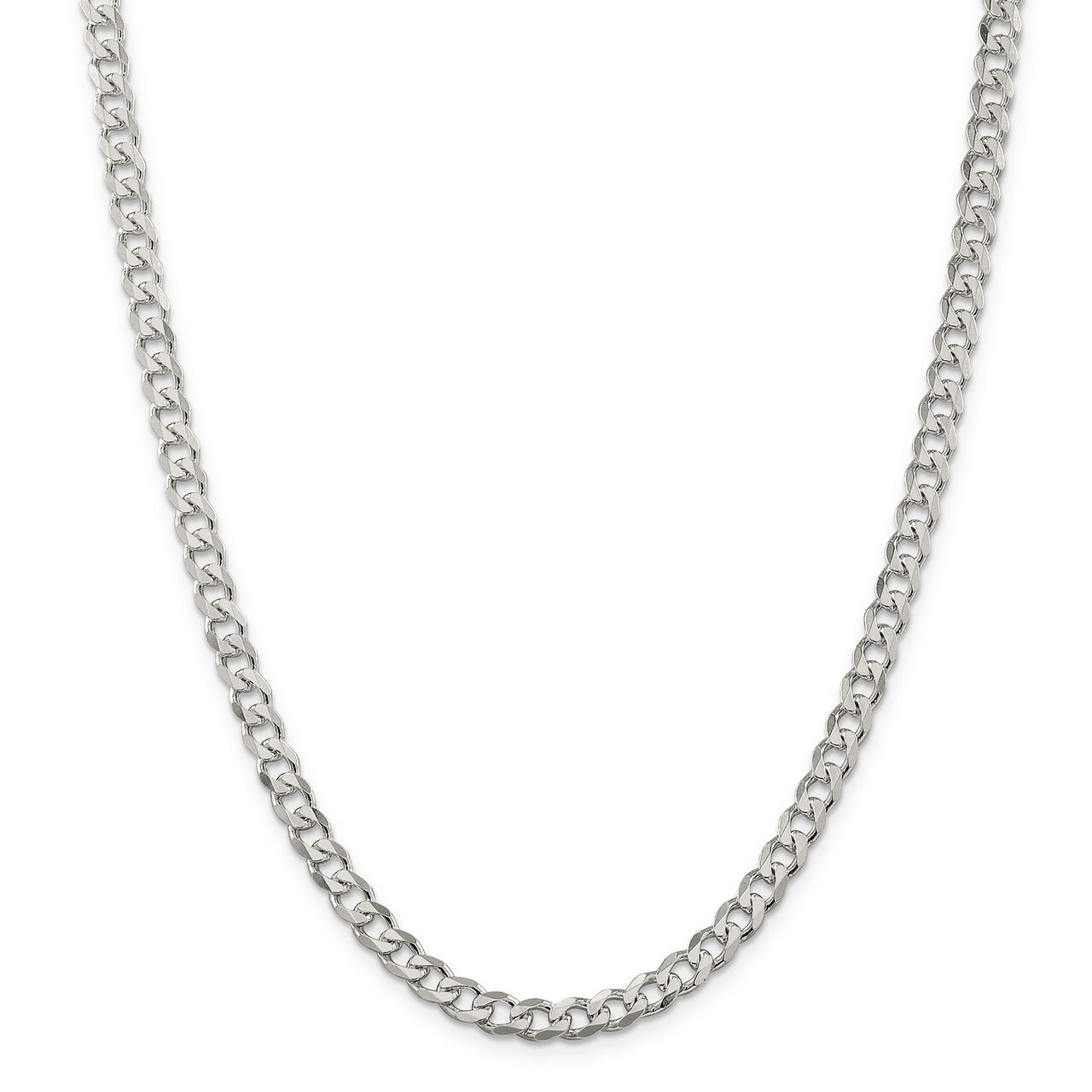 26 Inch 6mm Curb Chain Sterling Silver QCB150-26, MPN: QCB150-26, 883957350202