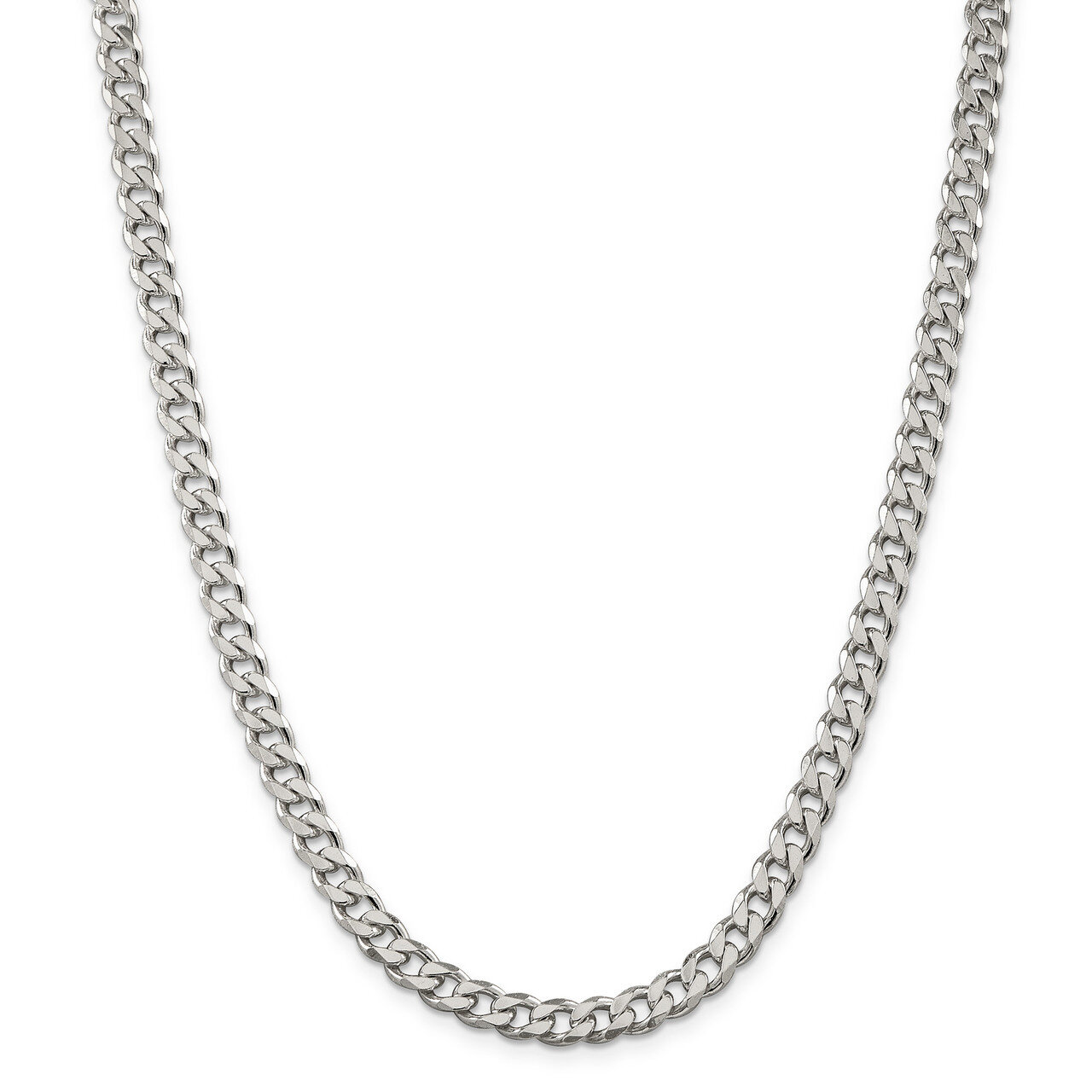 28 Inch 7mm Curb Chain Sterling Silver QCB180-28, MPN: QCB180-28, 886774113609