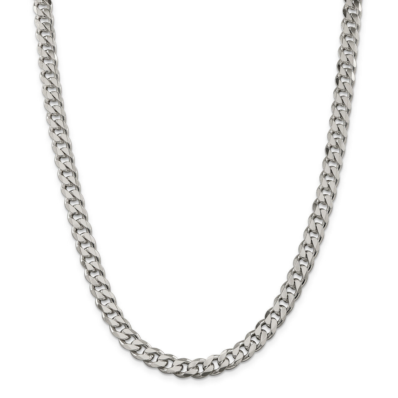 26 Inch 8mm Curb Chain Sterling Silver QCB220-26, MPN: QCB220-26, 883957832586
