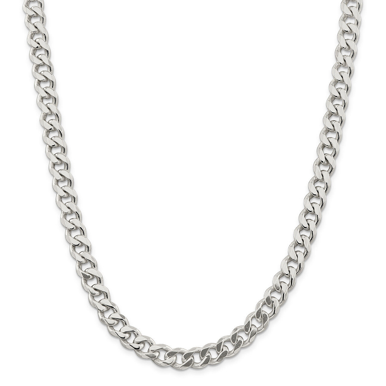 28 Inch 9mm Curb Chain Sterling Silver QCB250-28, MPN: QCB250-28, 883957832593