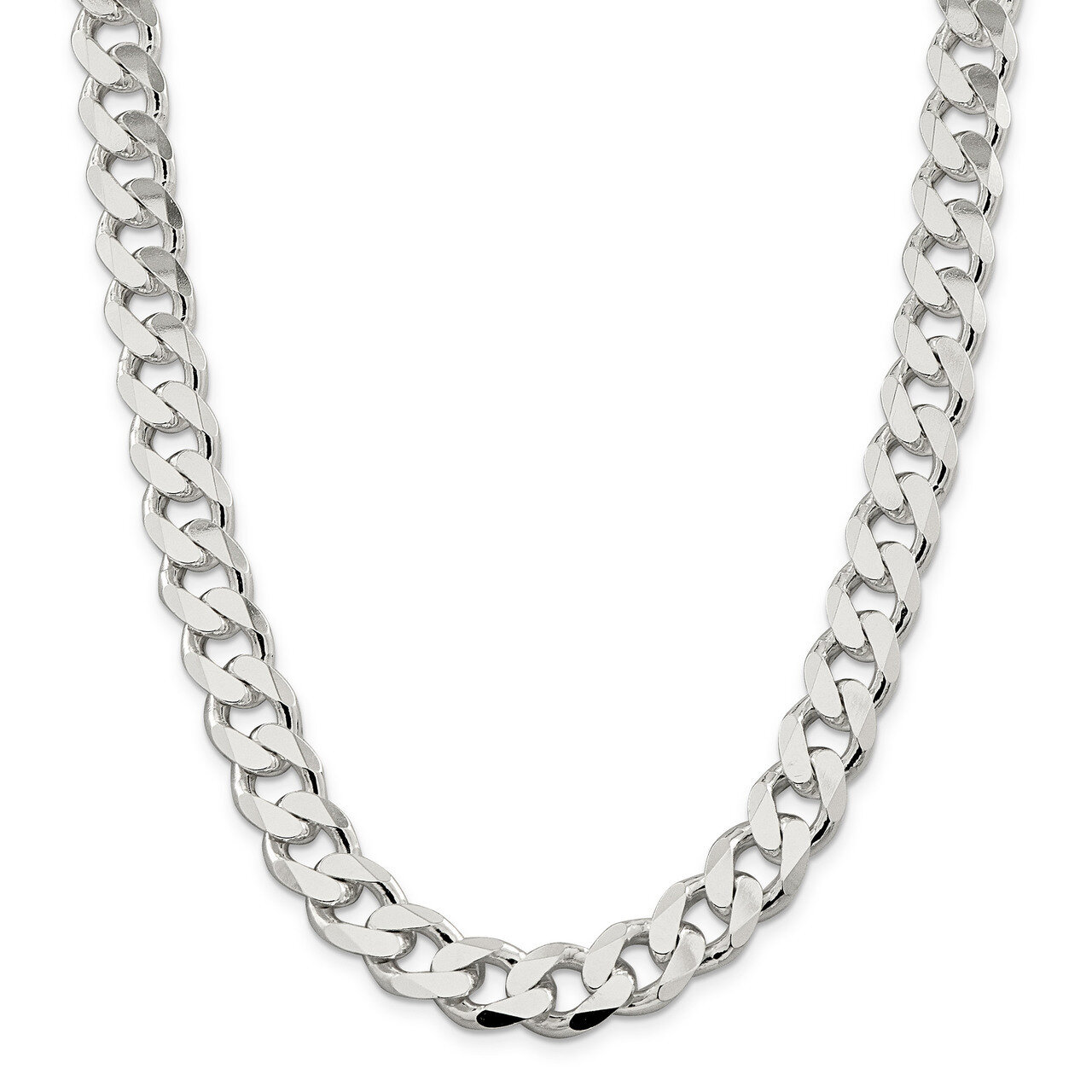 24 Inch 13mm Curb Chain Sterling Silver QCB350-24, MPN: QCB350-24, 883957350226