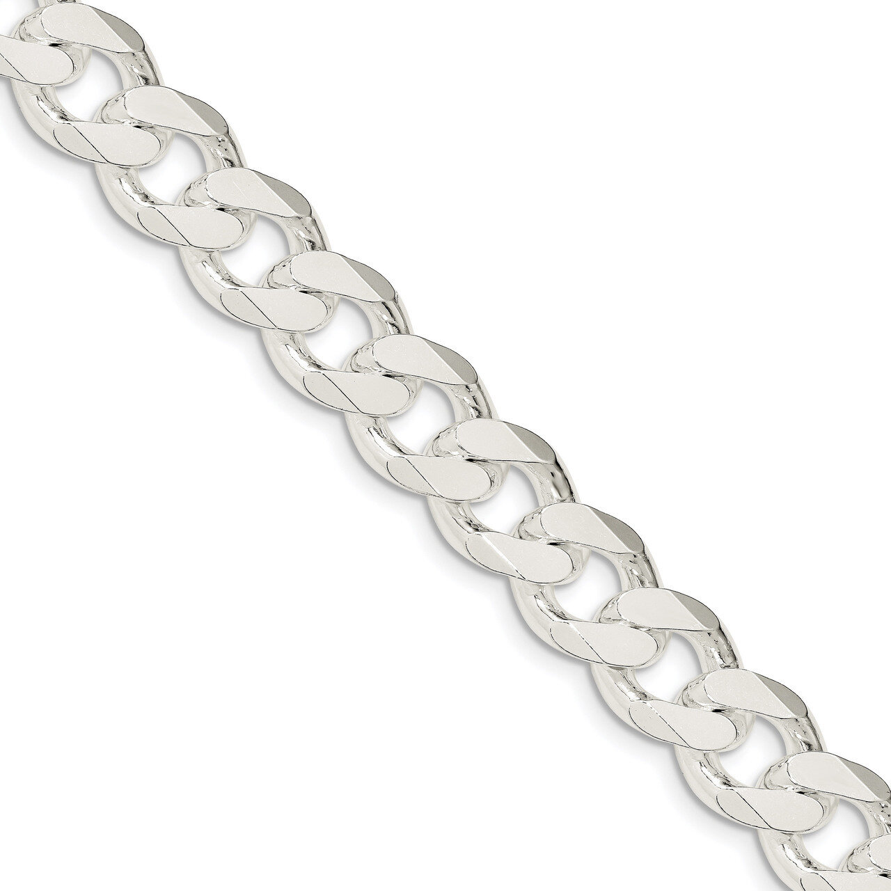 9 Inch 13mm Curb Chain Sterling Silver QCB350-9, MPN: QCB350-9, 883957624341