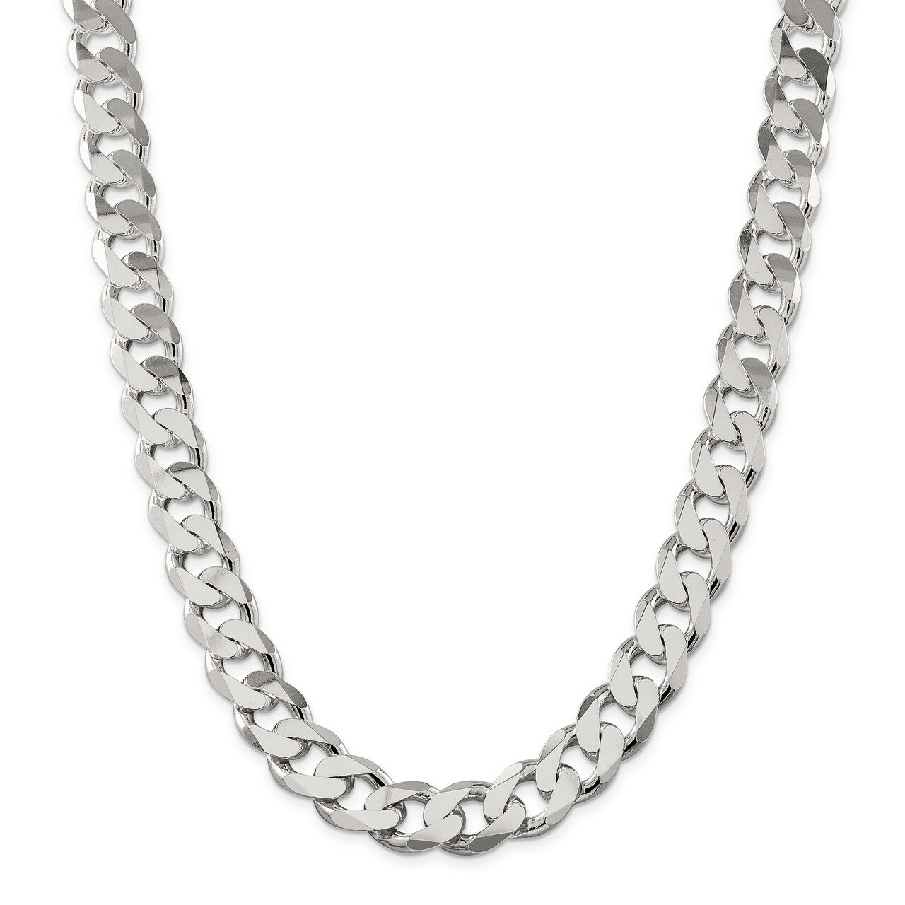 28 Inch 15mm Curb Chain Sterling Silver QCB400-28, MPN: QCB400-28, 883957624372