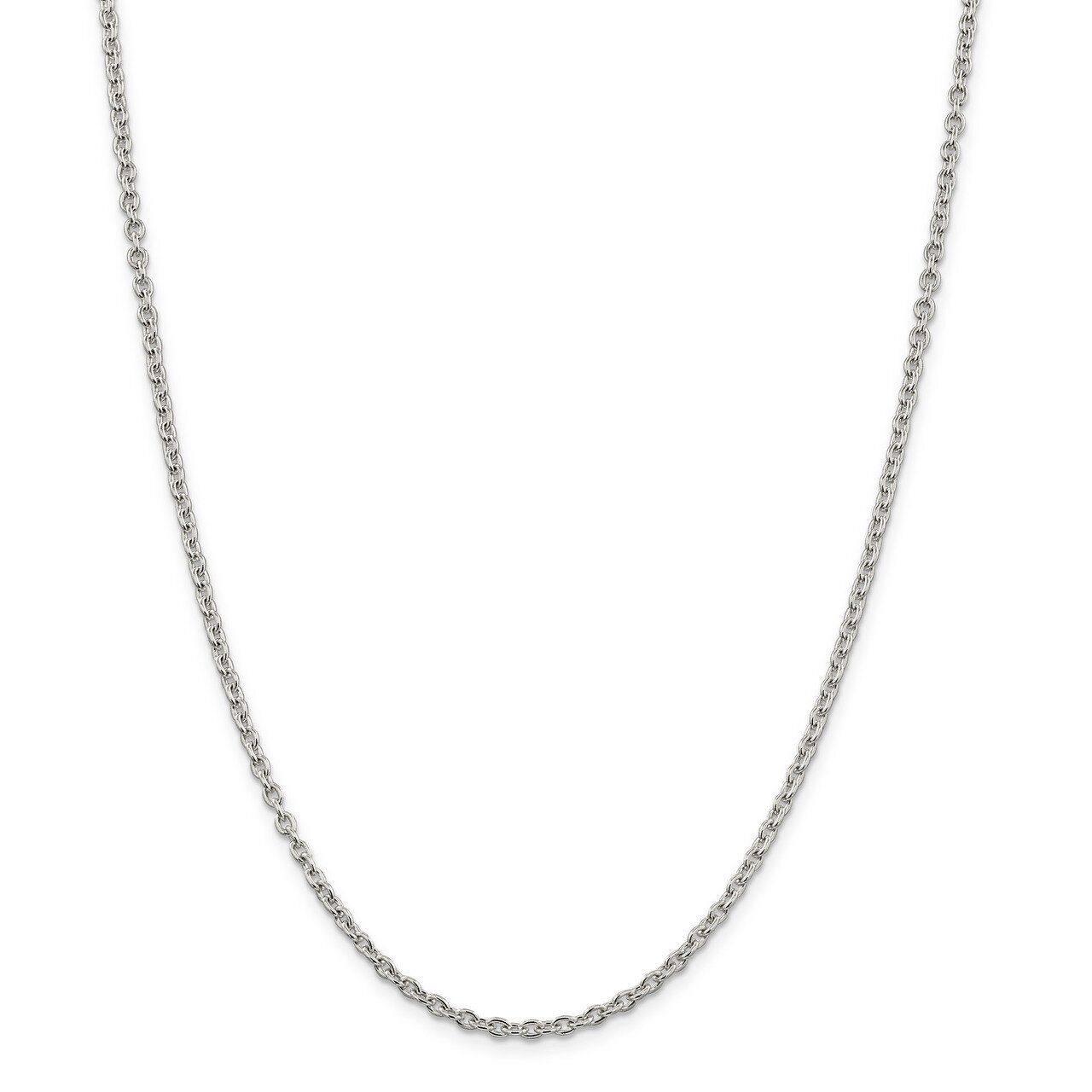 22 Inch 2.75mm Cable Chain Sterling Silver QCL080-22