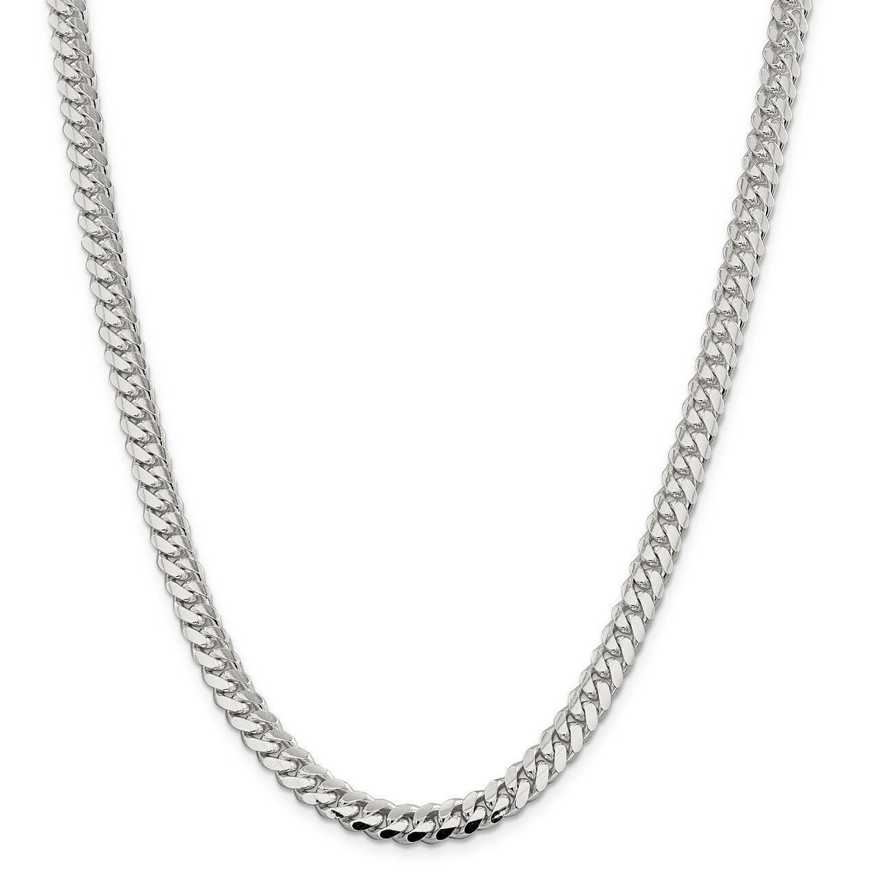 24 Inch 7.25mm Polished Domed Curb Chain Sterling Silver QDB200-24, MPN: QDB200-24, 883957750651