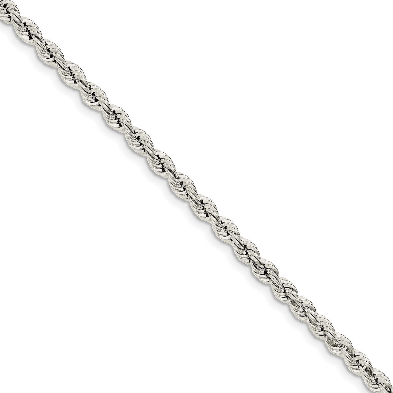 Twisted 4.5mm Bracelet 8 Inch Sterling Silver Polished QDR080-8, MPN: QDR080-8, 191101394119
