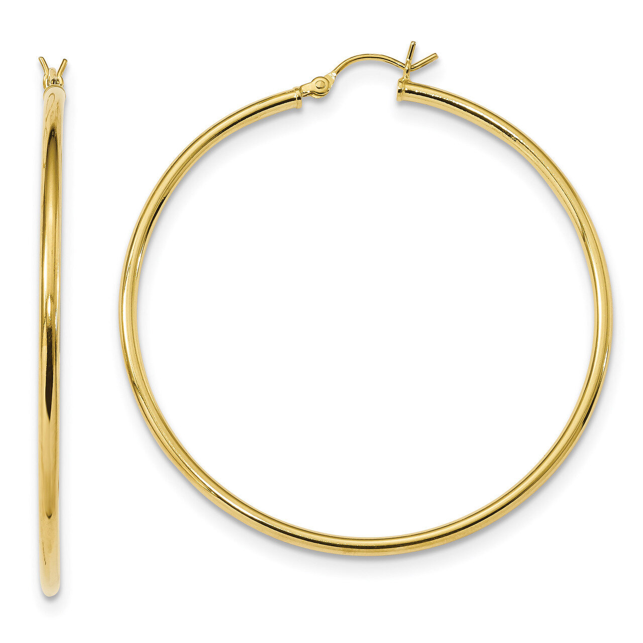 Hoop Earrings Sterling Silver Gold-Tone Polished QE13137, MPN: QE13137, 191101236594