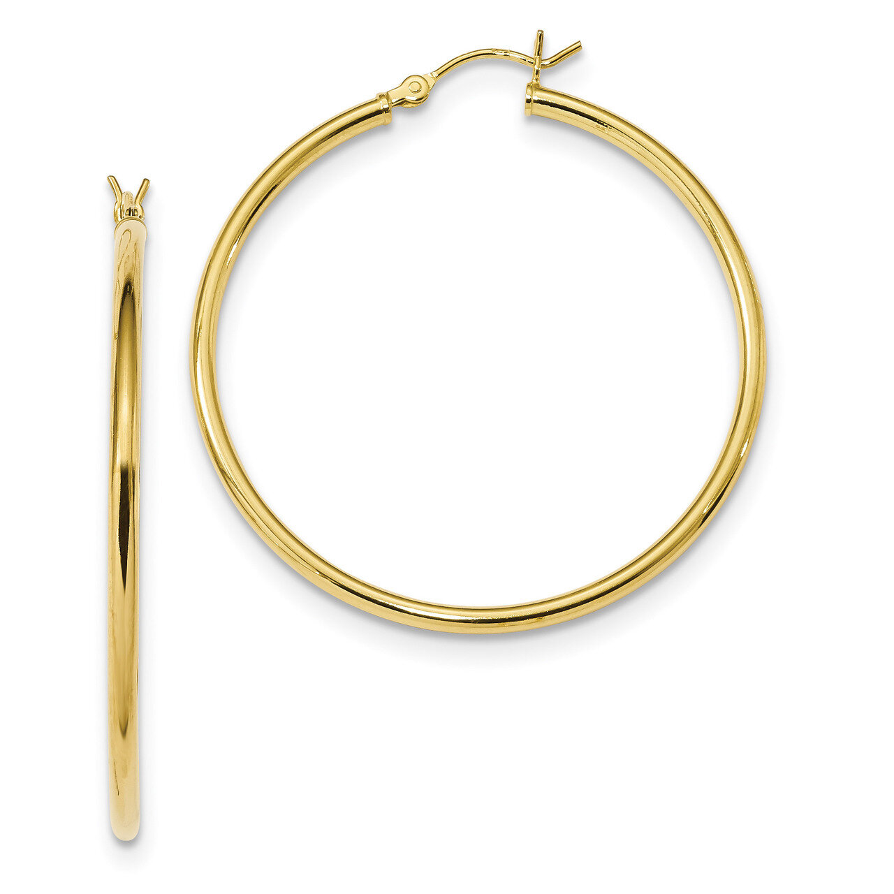 Hoop Earrings Sterling Silver Gold-Tone Polished QE13140, MPN: QE13140, 191101233364