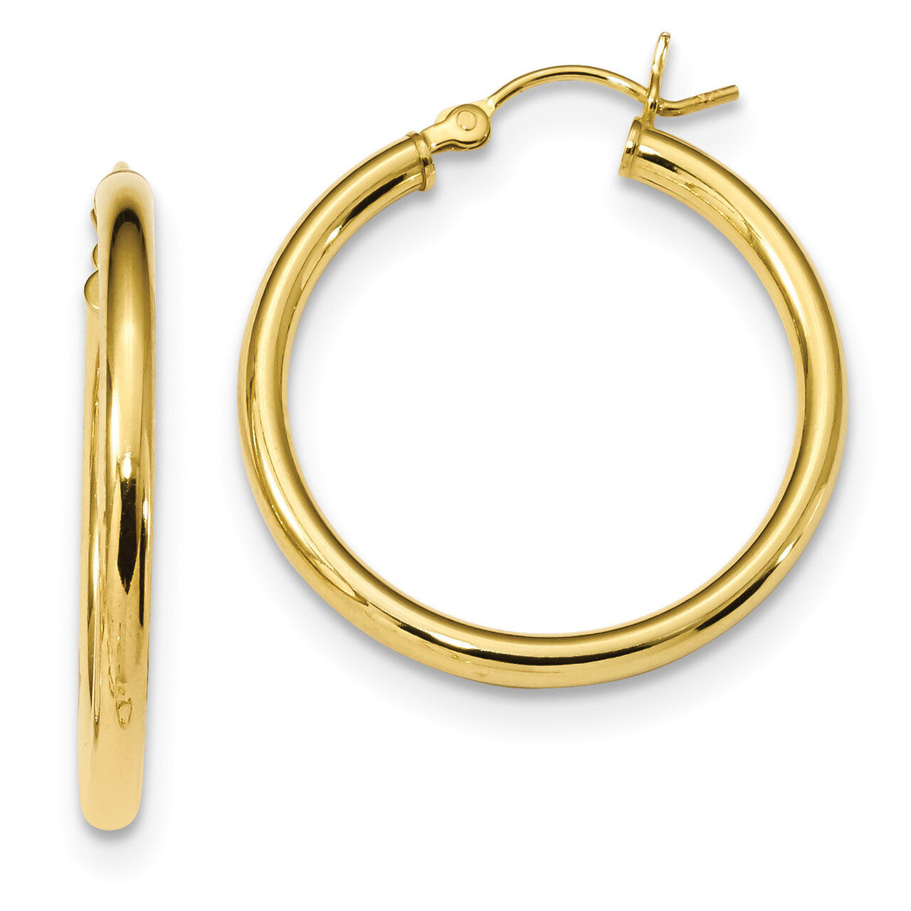 Hoop Earrings Sterling Silver Gold-Tone Polished QE13152, MPN: QE13152, 191101236501