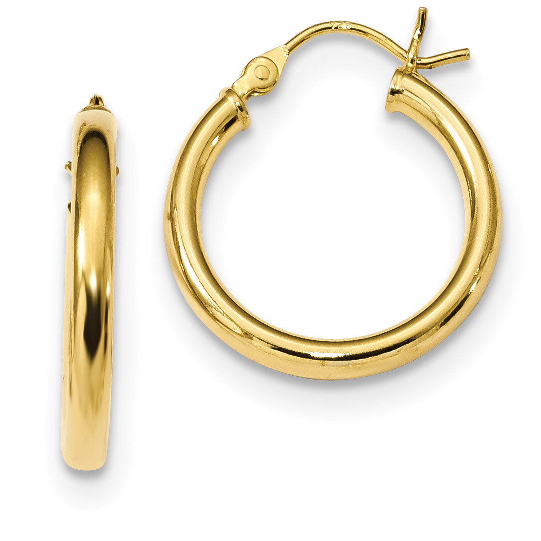 Hoop Earrings Sterling Silver Gold-Tone Polished QE13155, MPN: QE13155, 191101236495