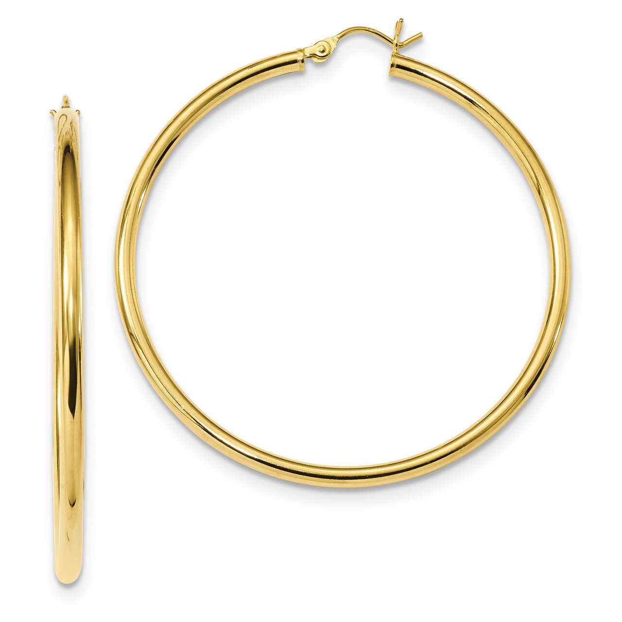 Hoop Earrings Sterling Silver Gold-Tone Polished QE13158, MPN: QE13158, 191101234644