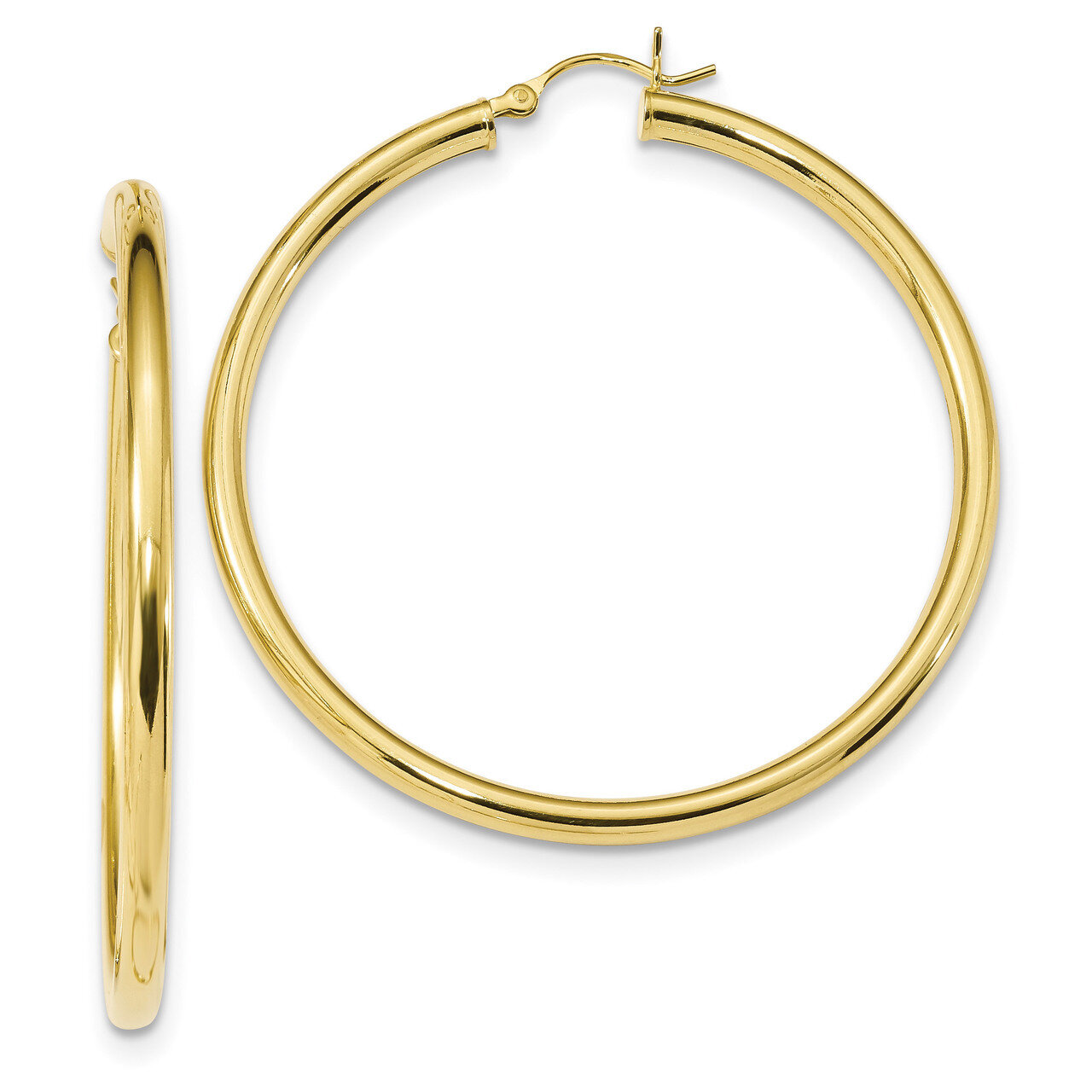 Hoop Earrings Sterling Silver Gold-Tone Polished QE13160, MPN: QE13160, 191101234873