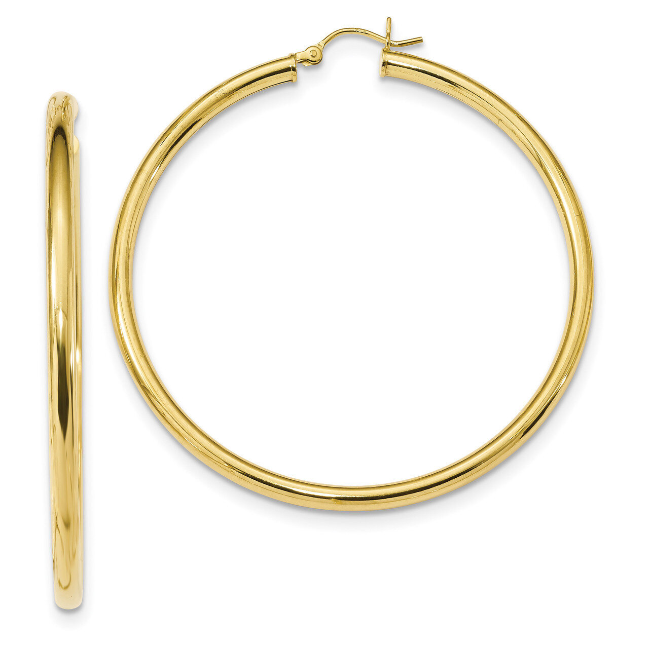 Hoop Earrings Sterling Silver Gold-Tone Polished QE13167, MPN: QE13167, 191101234903