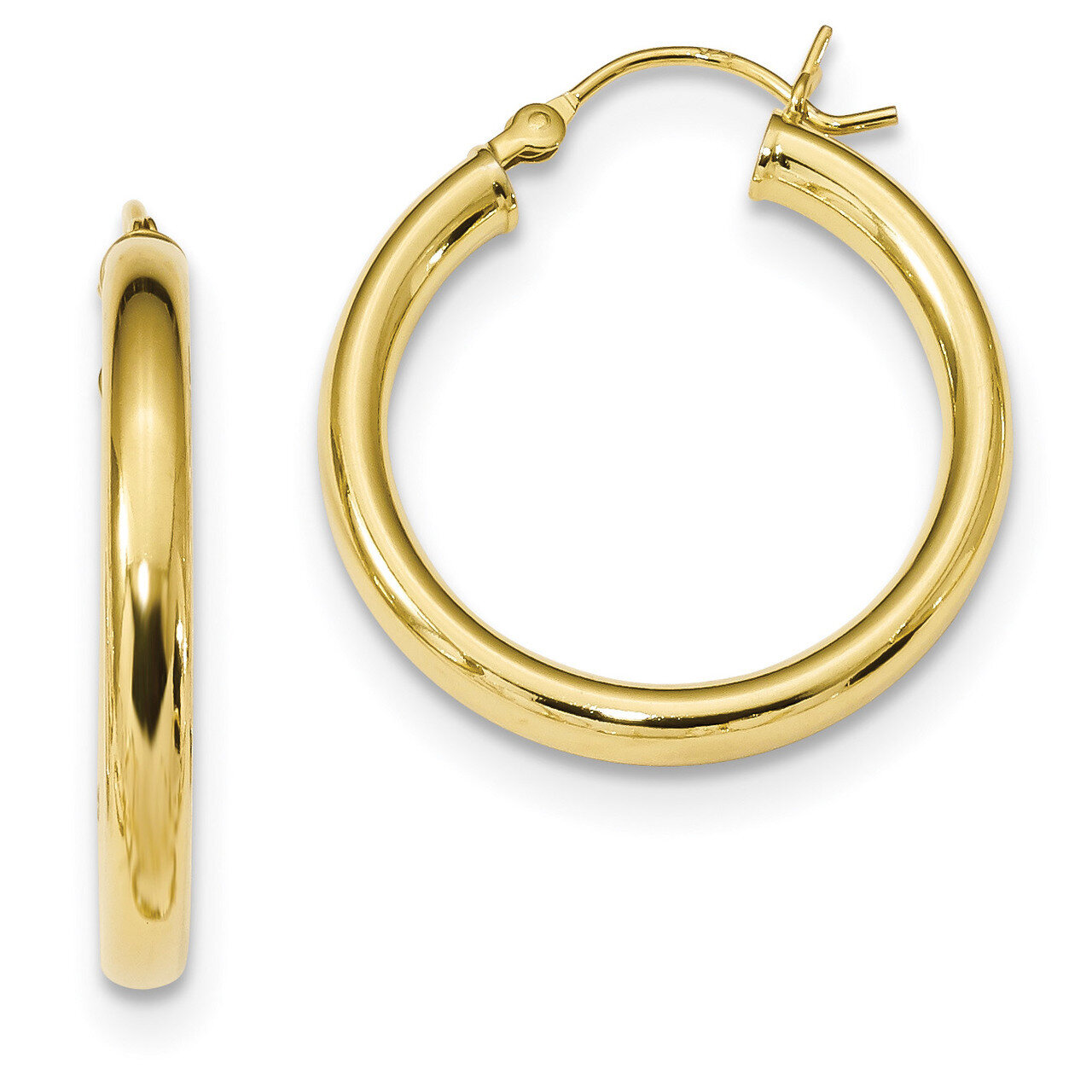Hoop Earrings Sterling Silver Gold-Tone Polished QE13172, MPN: QE13172, 191101233944