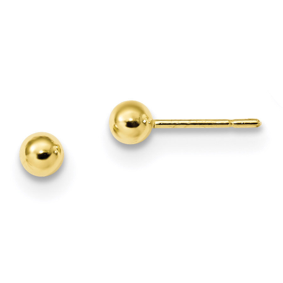 Post Earrings Sterling Silver Gold-Tone Polished QE13330, MPN: QE13330, 191101235023