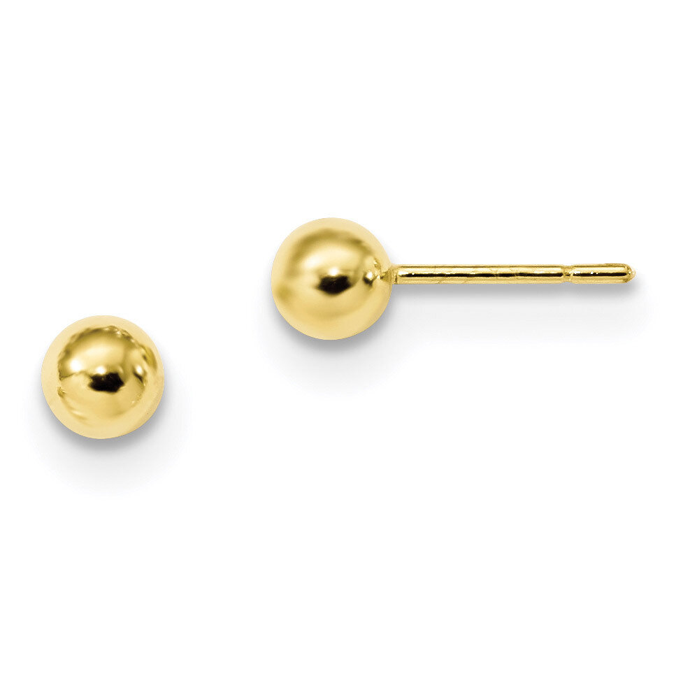 Post Earrings Sterling Silver Gold-Tone Polished QE13331, MPN: QE13331, 191101232213