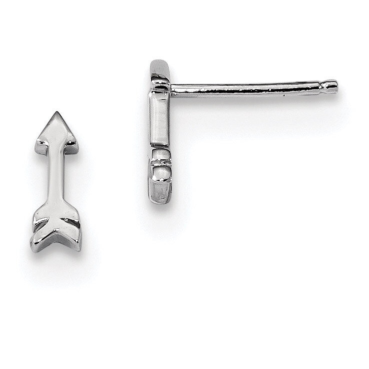 Arrow Post Earrings Sterling Silver Rhodium-plated QE13429, MPN: QE13429, 191101271298