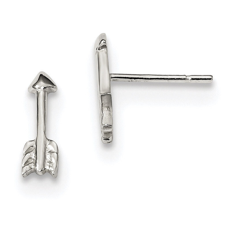 Arrow Post Earrings Sterling Silver Polished QE13430, MPN: QE13430, 191101233913