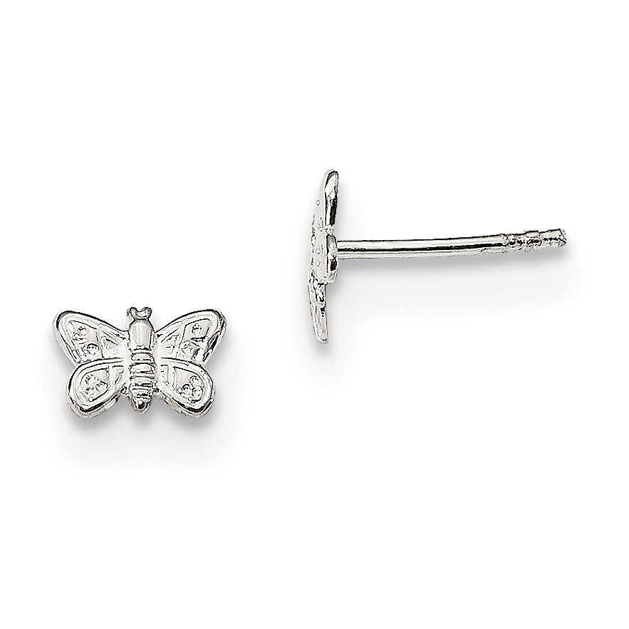 Butterfly Post Earrings Sterling Silver QE13527