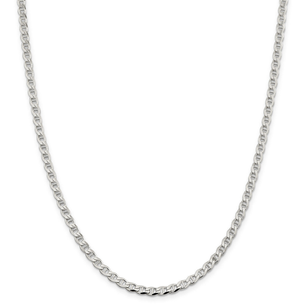 16 Inch 4.15mm Flat Anchor Chain Sterling Silver QFAN100-16, MPN: QFAN100-16, 886774086538