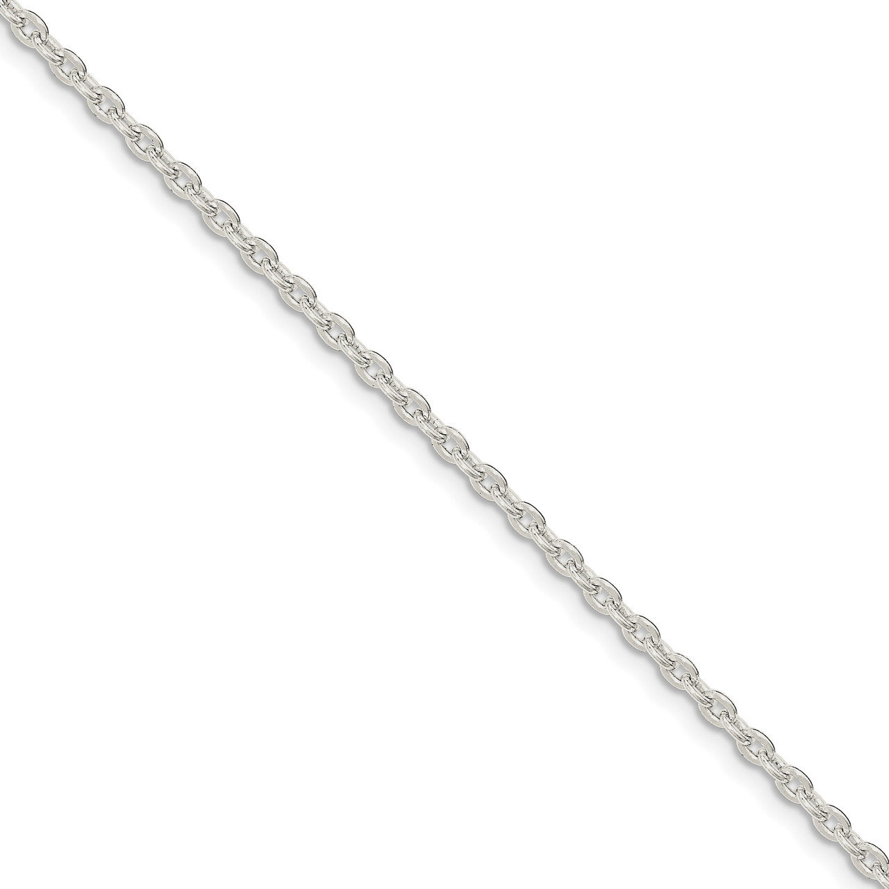 7 Inch 2.75mm Flat Cable Chain Sterling Silver QFC197-7