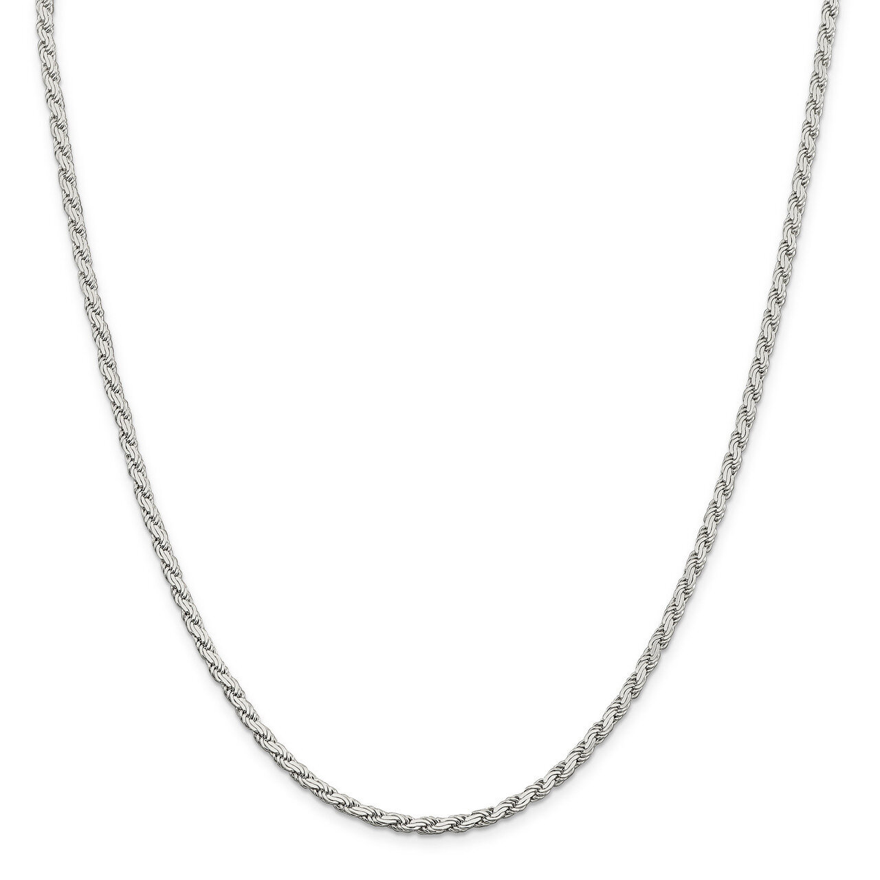 16 Inch 3.10mm Flat Rope Chain Sterling Silver QFC204-16