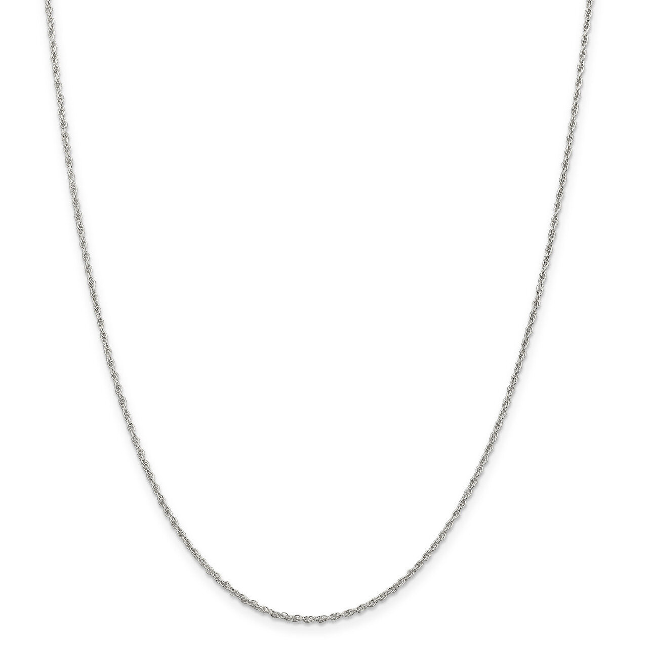 16 Inch 1.6mm Loose Rope Chain Sterling Silver QFC207-16