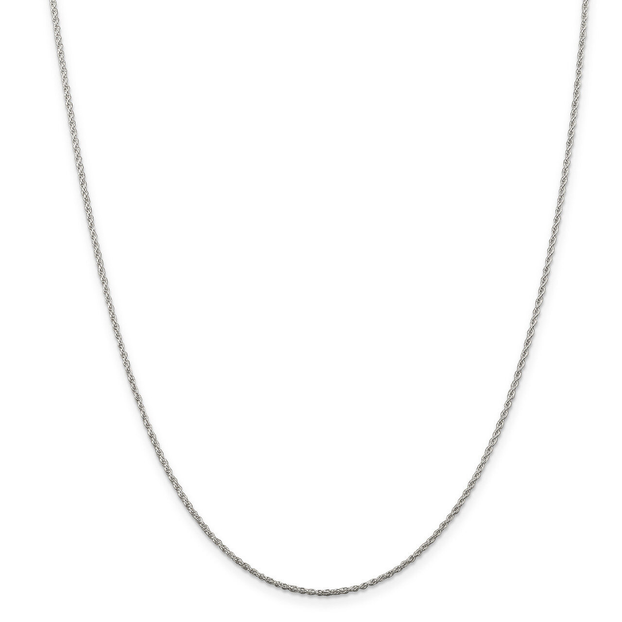 18 Inch 1.3mm Loose Rope Chain Sterling Silver Rhodium-plated QFC67R-18, MPN: QFC67R-18, 8867741269…