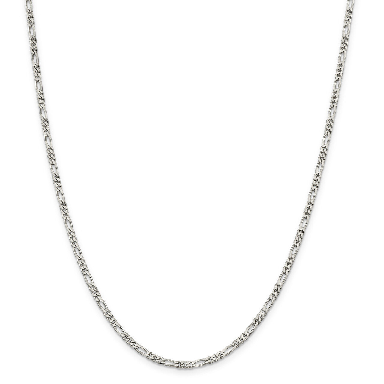 28 Inch 3mm Figaro Chain Sterling Silver QFG080-28, MPN: QFG080-28, 886774102825