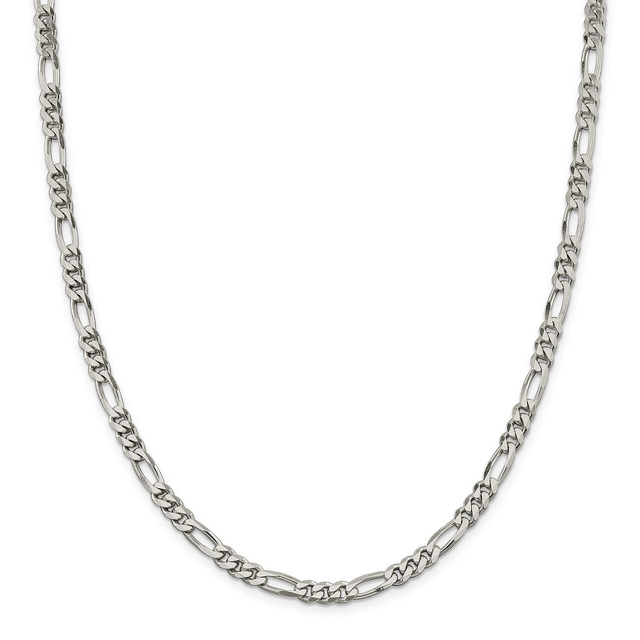 30 Inch 5.25mm Figaro Chain Sterling Silver QFG150-30, MPN: QFG150-30, 886774119168