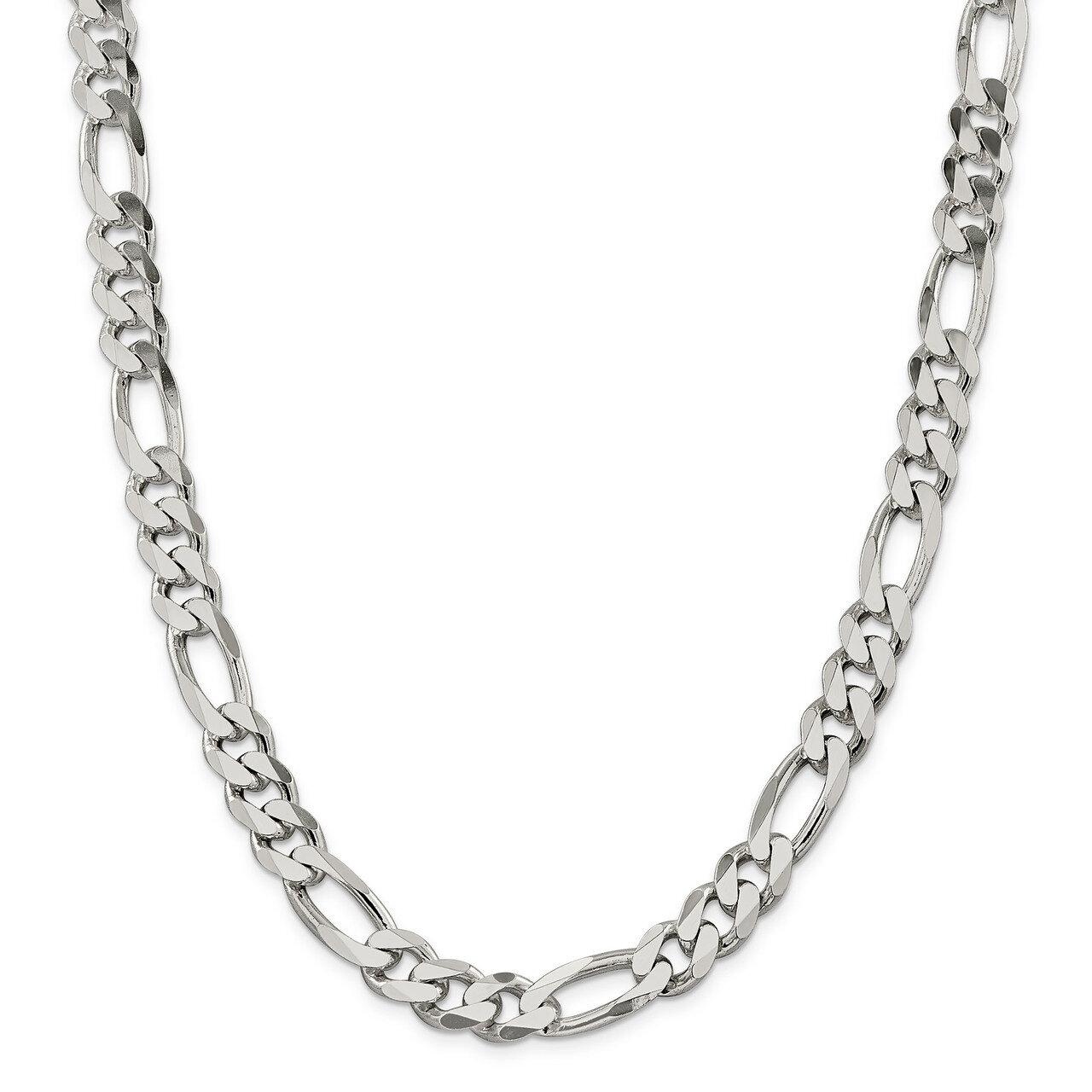 28 Inch 10.75mm Figaro Chain Sterling Silver QFG300-28, MPN: QFG300-28, 883957905600