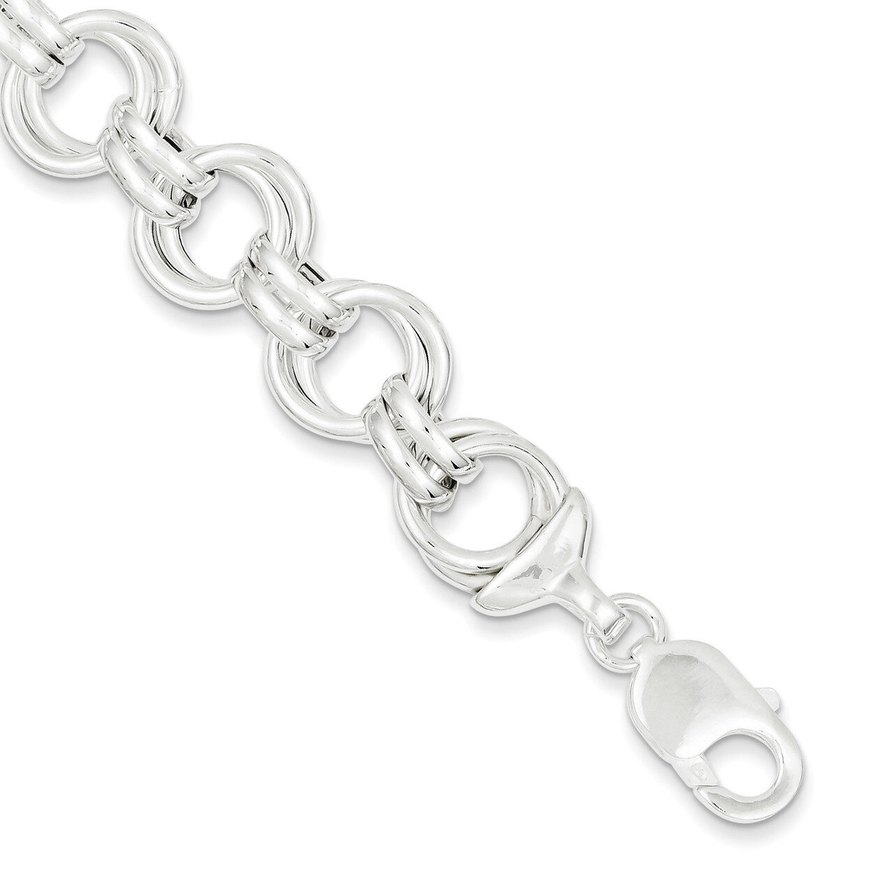 Fancy Link Bracelet 8.5 Inch Sterling Silver Polished QG1556-8.5, MPN: QG1556-8.5, 886774003726