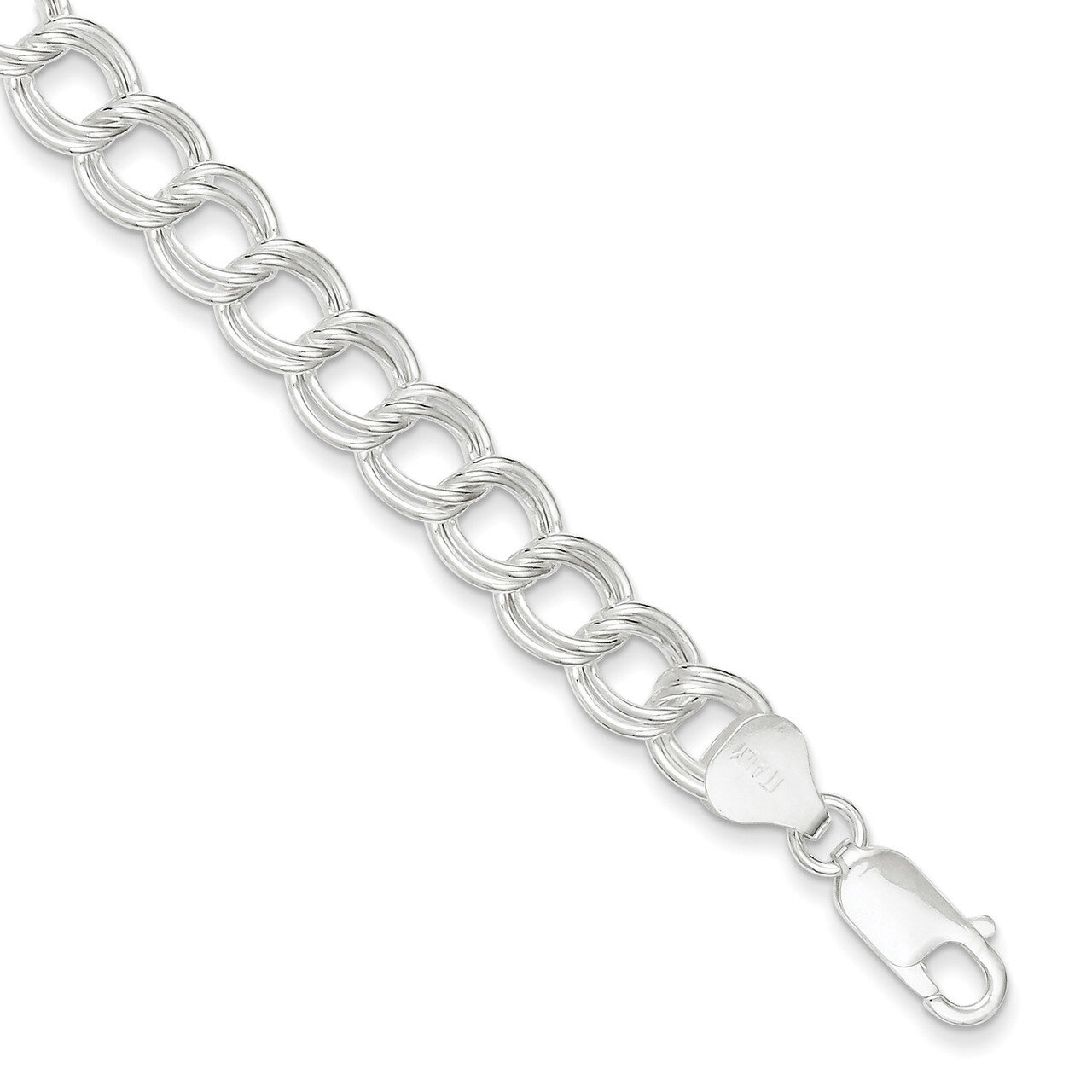 Link Bracelet 6.5 Inch Sterling Silver QG2210-6.5