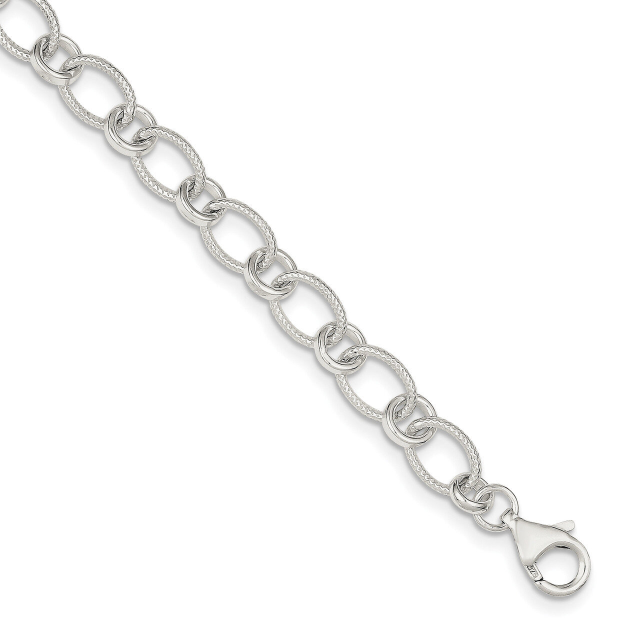 Bracelet 8.5 Inch Sterling Silver QG2225-8.5