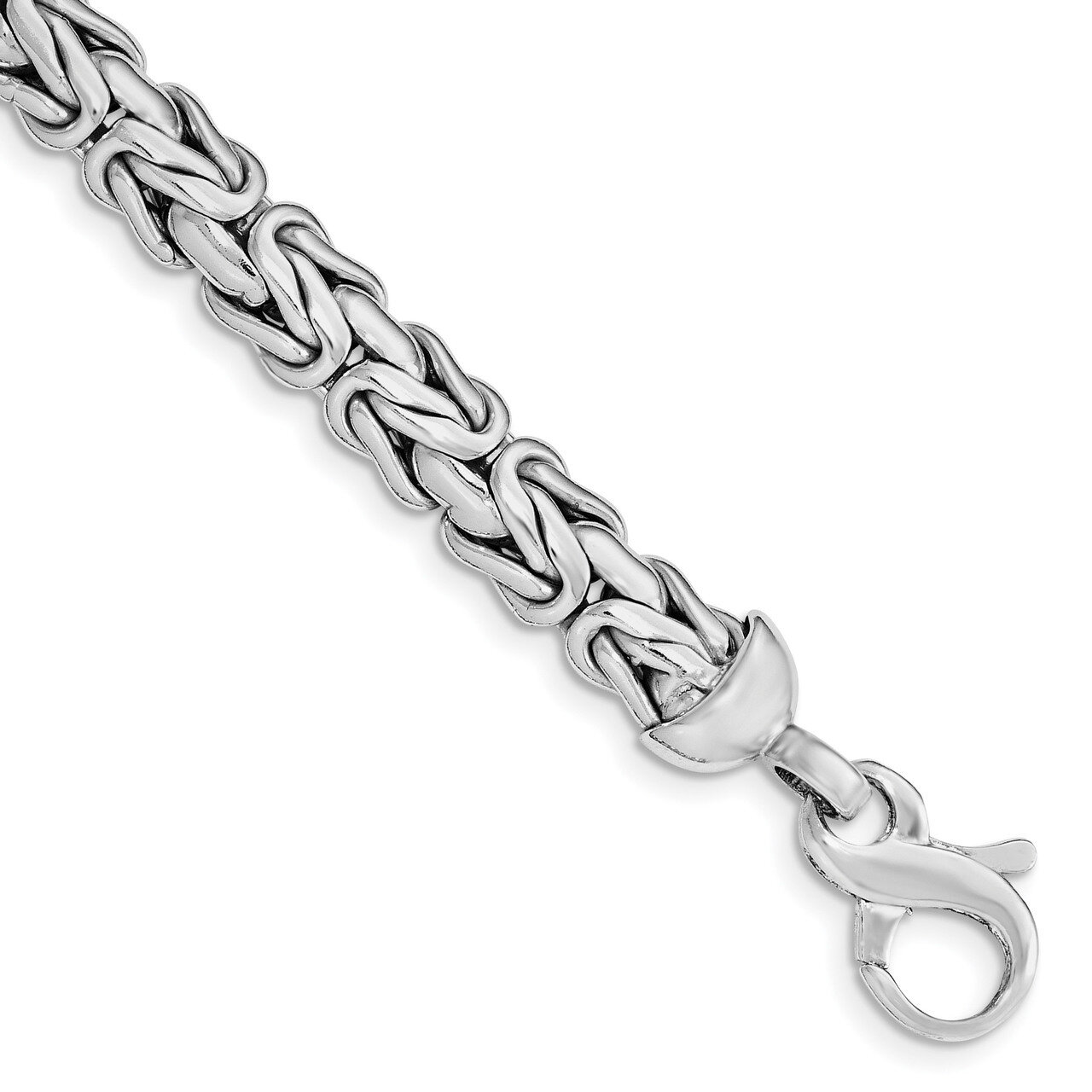 Link Bracelet 7.75 Inch Sterling Silver Rhodium-plated Polished QG3588-7.75
