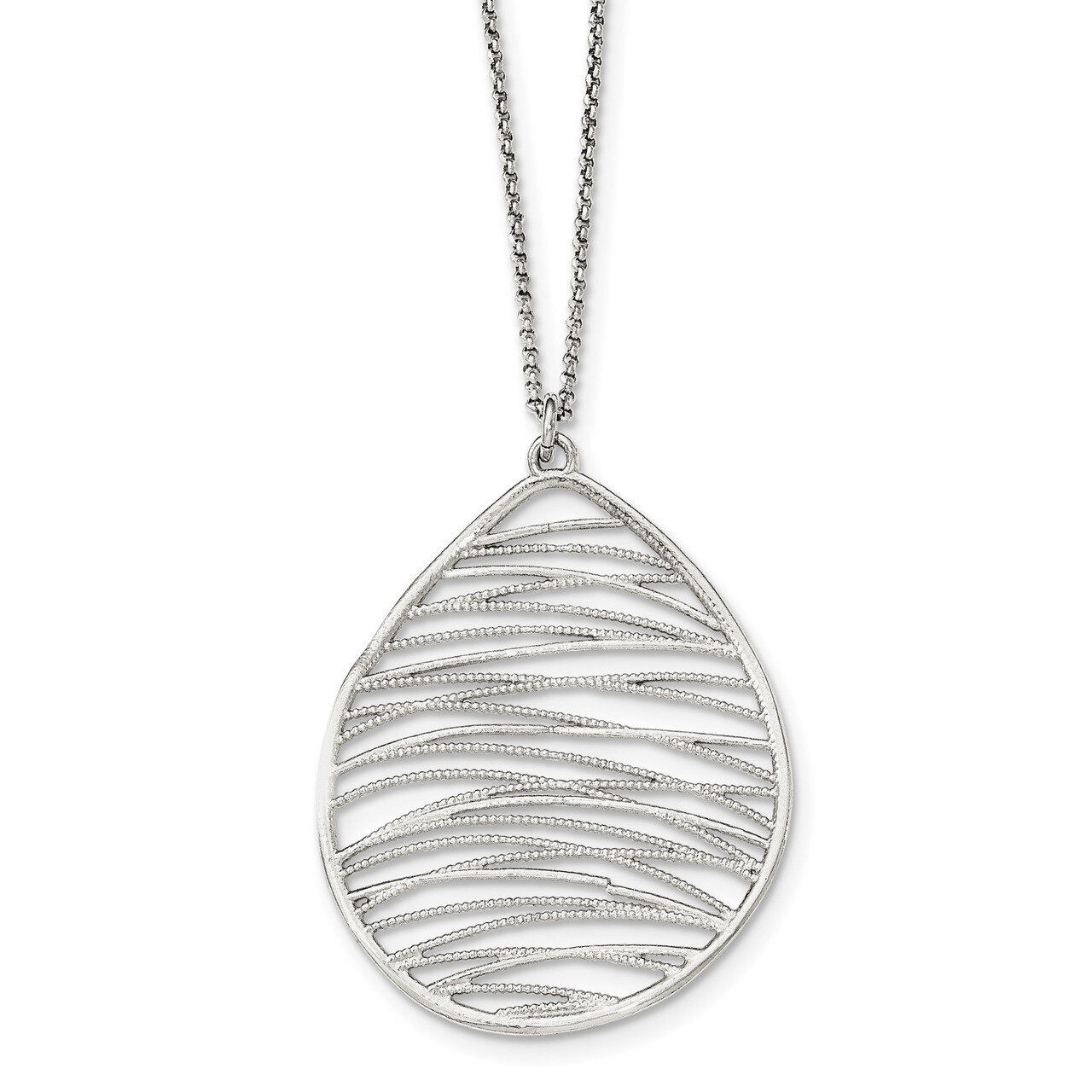 1.75 inch Extender Necklace 16.5 Inch Sterling Silver Polished QG3864-16.5, MPN: QG3864-16.5, 19110…