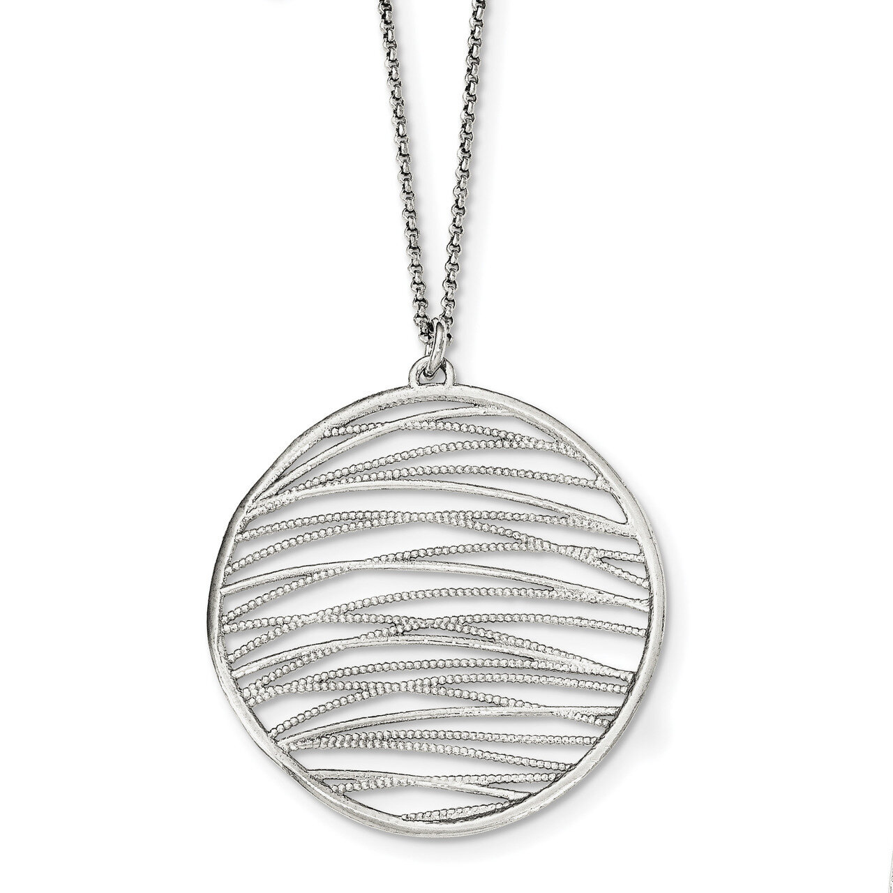 1.75 inch Extender Necklace 16.5 Inch Sterling Silver Polished QG3865-16.5, MPN: QG3865-16.5,